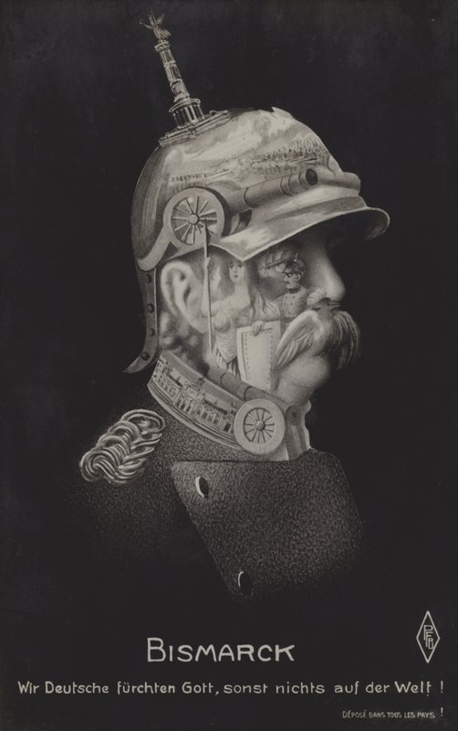 Otto von Bismarck, German statesman (b/w photo) بواسطة المدرسة الألمانية