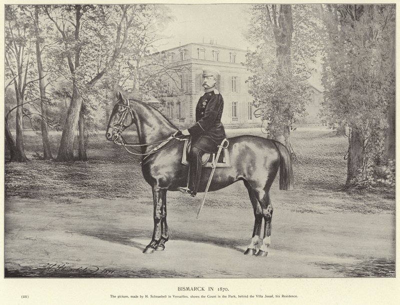 أوتو فون بسمارك عام 1870 بواسطة المدرسة الألمانية