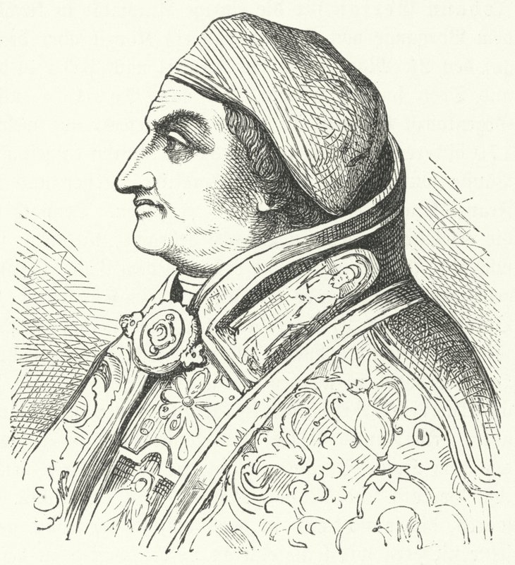Pope Pius II (engraving) بواسطة المدرسة الألمانية