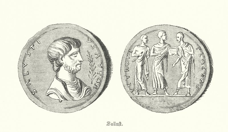 سالوست ، مؤرخ وسياسي روماني (نقش) بواسطة المدرسة الألمانية