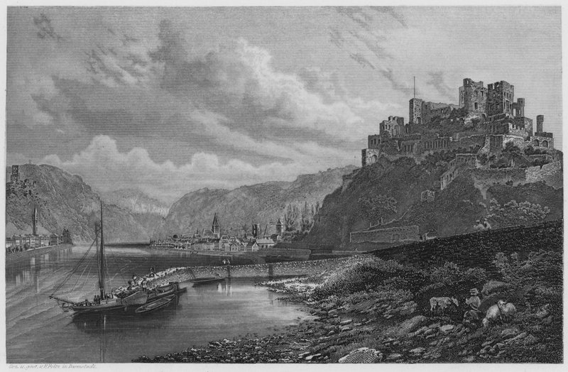 St Goar (نقش) بواسطة المدرسة الألمانية