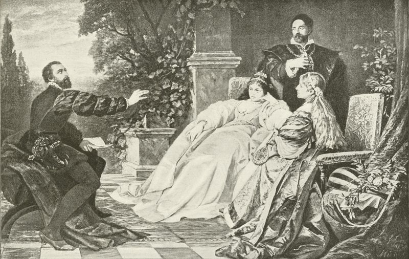 تاسو واثنين من Eleanors (الحفر) بواسطة المدرسة الألمانية