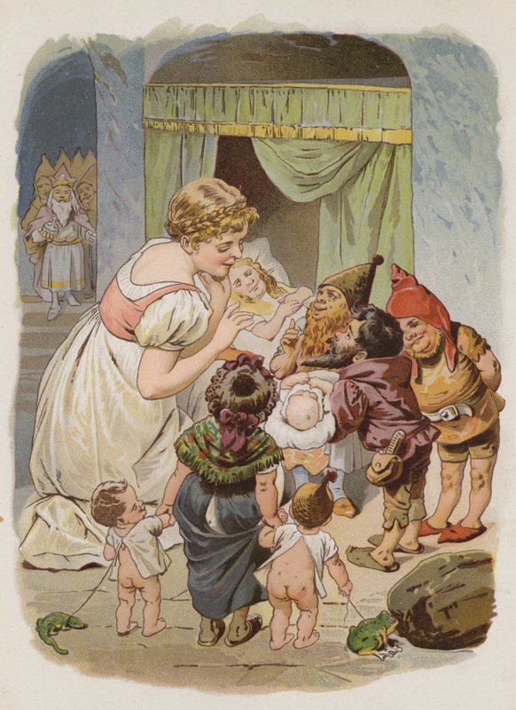 The Elves and the Shoemaker (Chromolitho) بواسطة المدرسة الألمانية