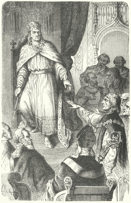 أصدر الإمبراطور الروماني المقدس تشارلز الرابع الثور الذهبي عام 1356 (نقش) بواسطة المدرسة الألمانية