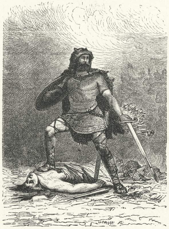 The Norse god Tyr (engraving) بواسطة المدرسة الألمانية