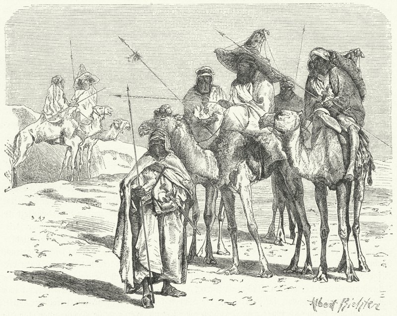 الطوارق (النقش) بواسطة المدرسة الألمانية