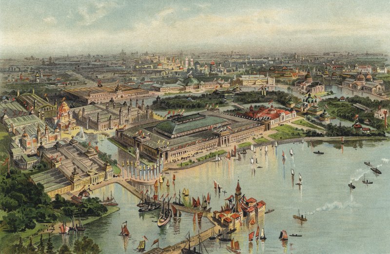 معرض كولومبوس العالمي ، شيكاغو ، إلينوي ، الولايات المتحدة الأمريكية ، 1893 بواسطة المدرسة الألمانية