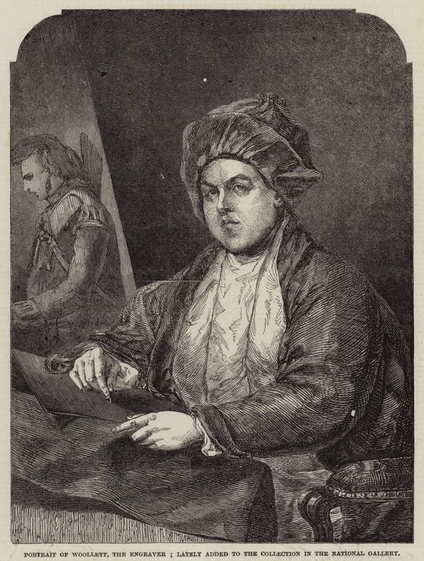 صورة لـ Woollett ، The Engraver ؛ تمت إضافته مؤخرًا إلى المجموعة في المعرض الوطني بواسطة جيلبرت ستيوارت