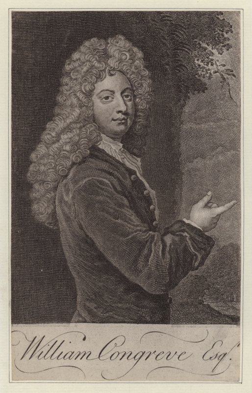 وليام كونجريف ، كاتب مسرحي إنجليزي (نقش) بواسطة Godfrey (بعد) Kneller