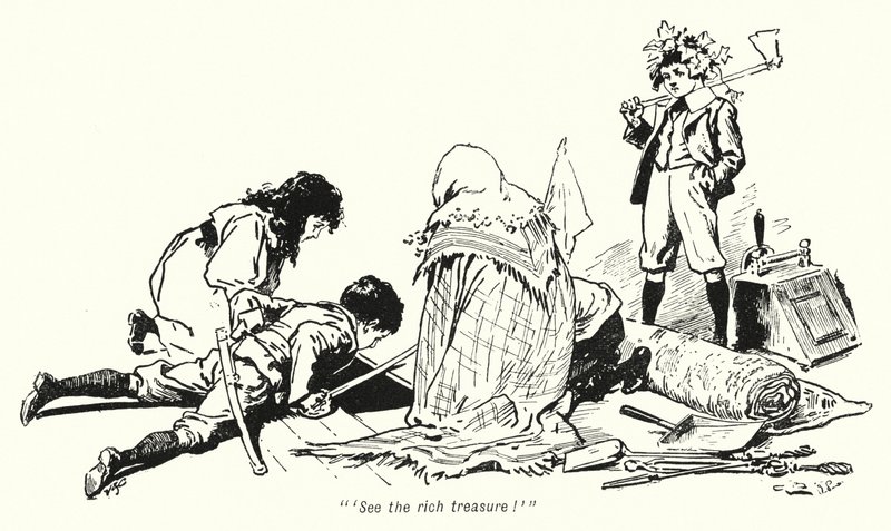 رسم توضيحي لقصة الباحثين عن الكنز بواسطة E Nesbit (litho) بواسطة جوردون فريدريك براون
