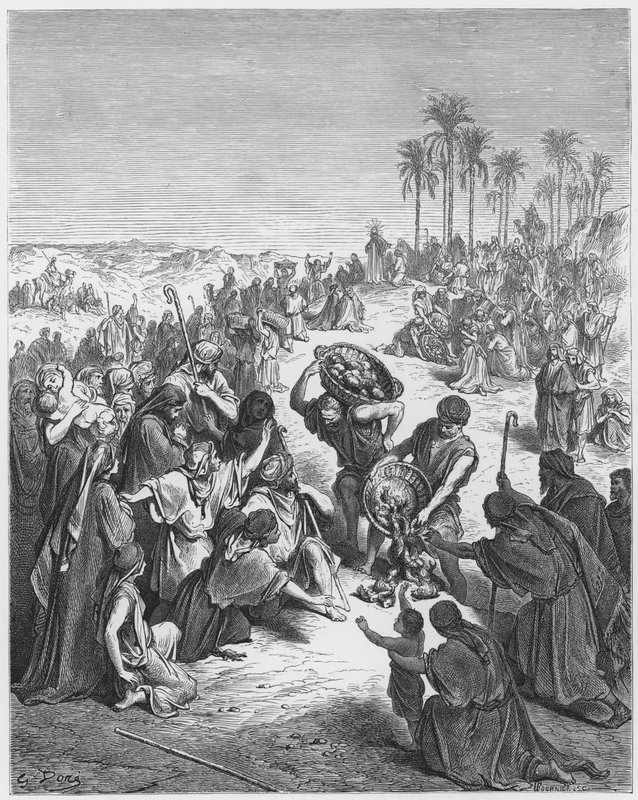 غوستاف دوري الكتاب المقدس: المسيح يغذي الجموع بواسطة غوستاف دور