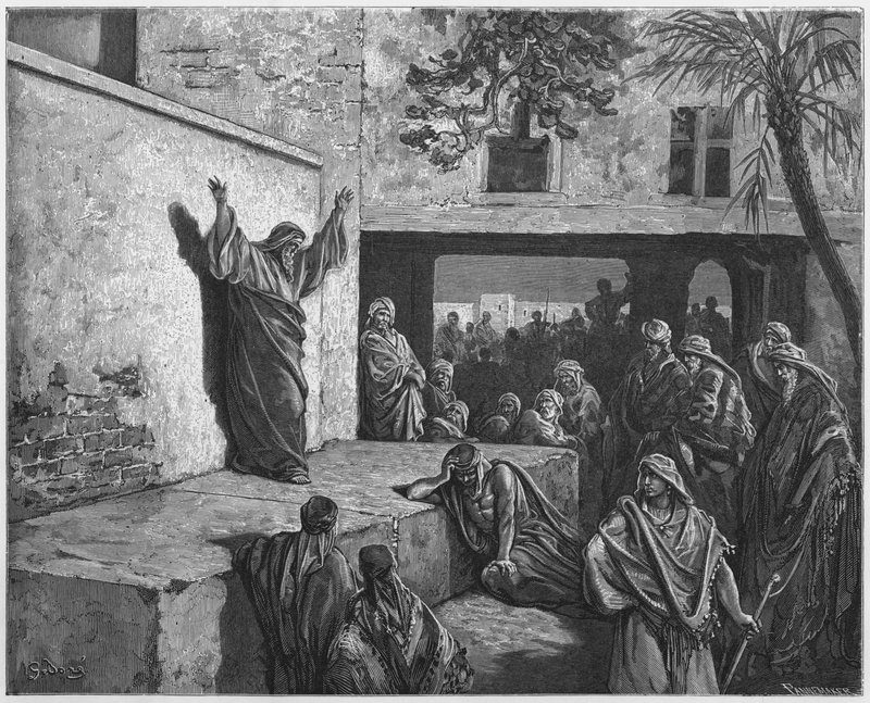 غوستاف دوري الكتاب المقدس: ميخا يحض الإسرائيليين على التوبة بواسطة غوستاف دور