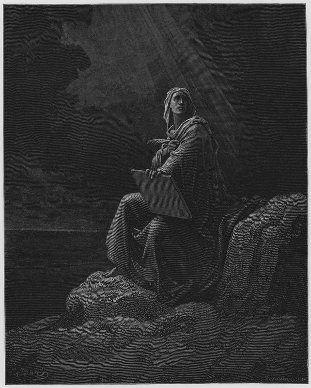 غوستاف دوري الكتاب المقدس: S John at Patmos بواسطة غوستاف دور
