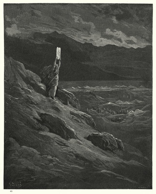رسم توضيحي من قبل غوستاف دور لميلتونس بارادايس لوست ، الكتاب الثاني عشر ، خطوط 236-238 بواسطة غوستاف دور