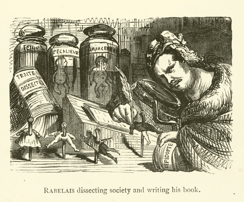 Rabelais تشريح المجتمع وكتابة كتابه بواسطة غوستاف بعد دوري