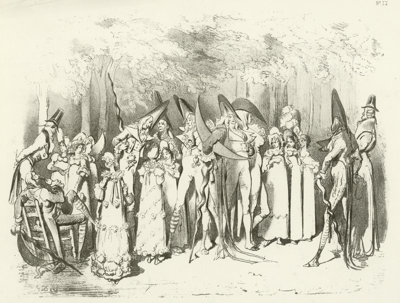 موضات تحت الدليل 1798. The Incroyables (الحفر) بواسطة غوستاف دور
