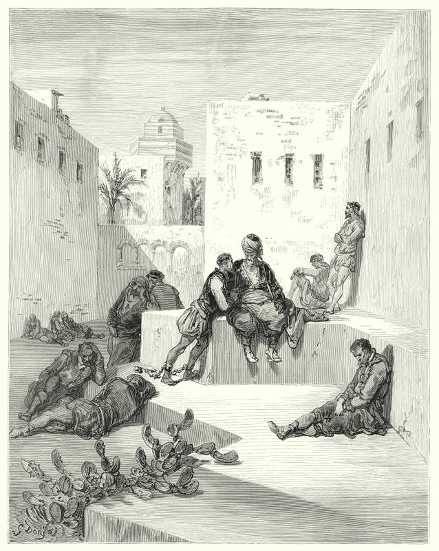 Gustave Dores Don Quixote: "At last I resolved to trust a renegade of Murcia, who had shown me great proofs of his kindness" (engraving) بواسطة غوستاف دور
