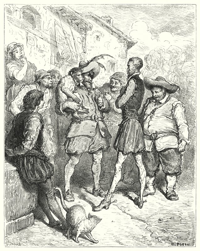 Gustave Dores Don Quixote: "At these words Don Quixote stood amazed" (engraving) بواسطة غوستاف دور