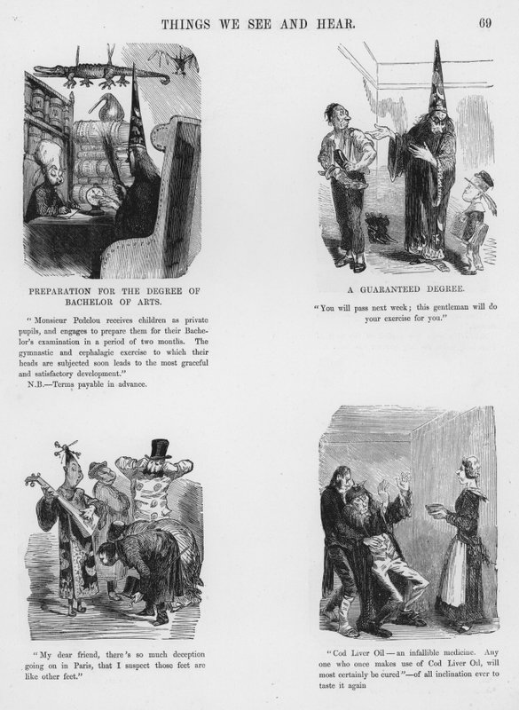 Sketches Humorous and Grotesque by Gustave Dore (engraving) بواسطة غوستاف دور