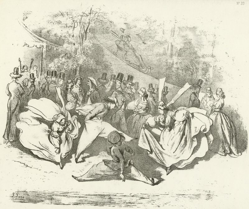 بعد عشر سنوات أو تغيير الموضة 1840 (الحفر) بواسطة غوستاف دور