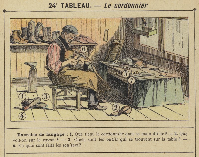 صانع الأحذية (لون ليثو) بواسطة غوستاف فرايبونت
