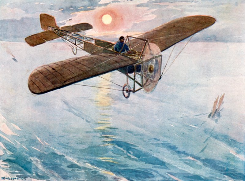 بليروت يعبر القناة ، 25 يوليو 1909 بواسطة H. Delaspre