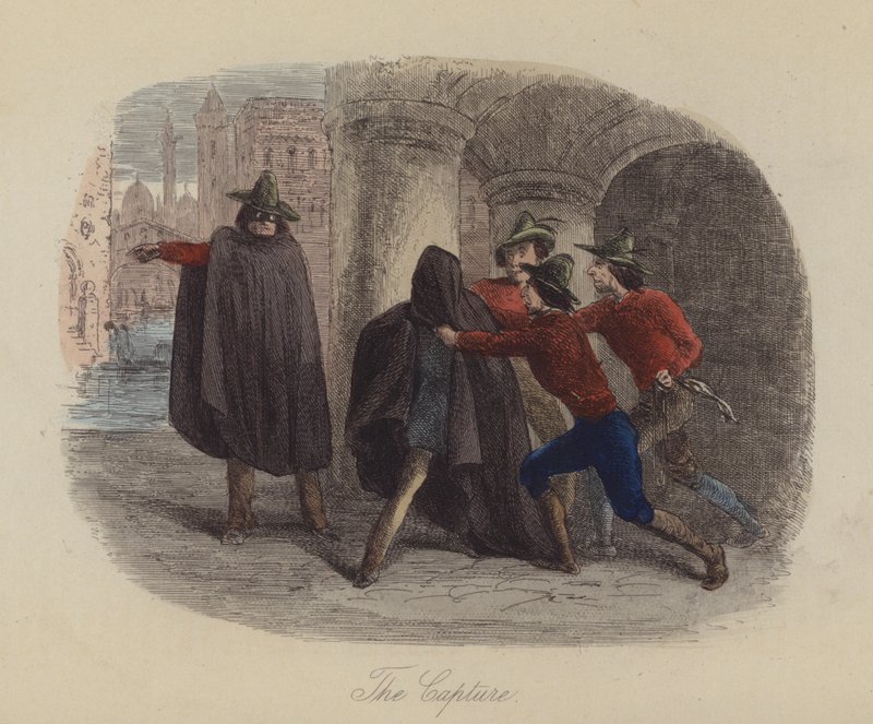 Illustration for Lewis Arundel or The Railroad of Life by Frank E Smedley (coloured engraving) بواسطة بعد هابلوت نايت براون