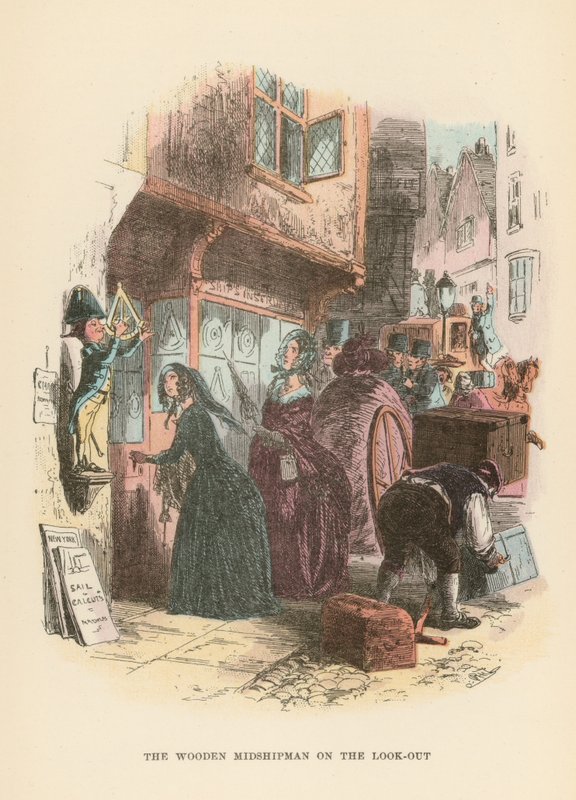 رسم توضيحي لـ Dombey and Son بواسطة هابلوت نايت براون