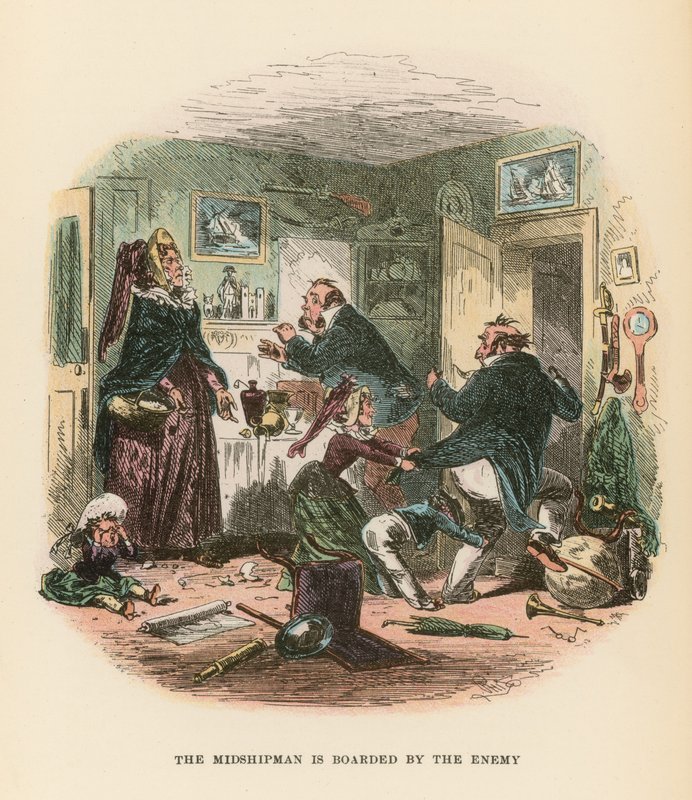 رسم توضيحي لـ Dombey and Son بواسطة هابلوت نايت براون