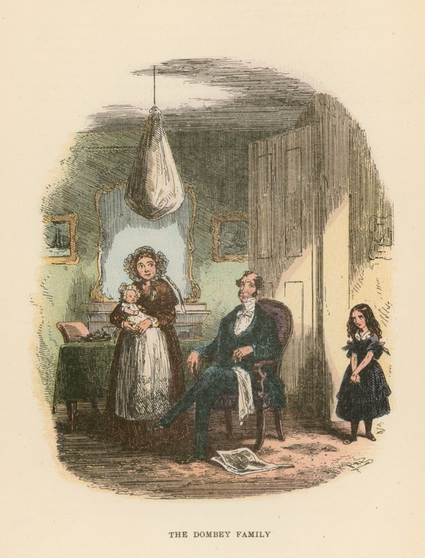 رسم توضيحي لـ Dombey and Son بواسطة هابلوت نايت براون