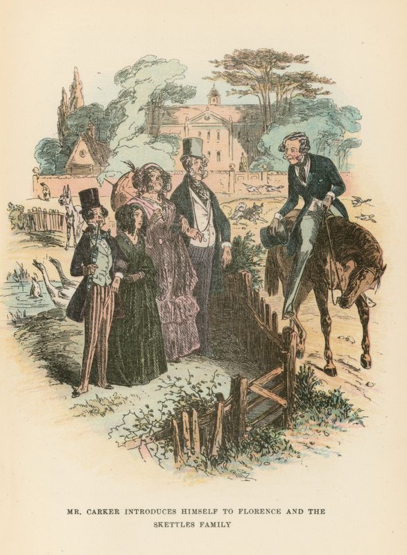 رسم توضيحي لـ Dombey and Son بواسطة هابلوت نايت براون
