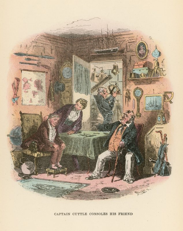 رسم توضيحي لـ Dombey and Son بواسطة هابلوت نايت براون