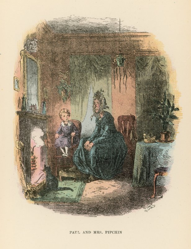 رسم توضيحي لـ Dombey and Son بواسطة هابلوت نايت براون
