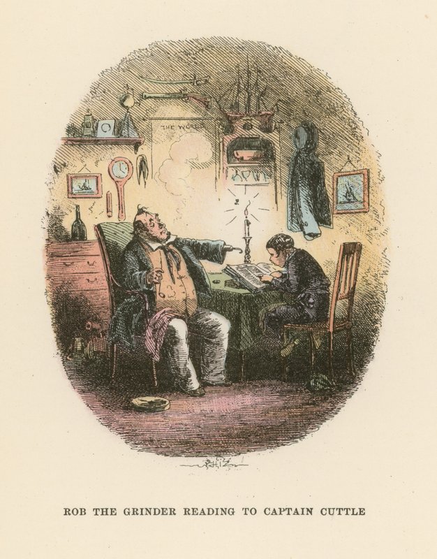 رسم توضيحي لـ Dombey and Son بواسطة هابلوت نايت براون