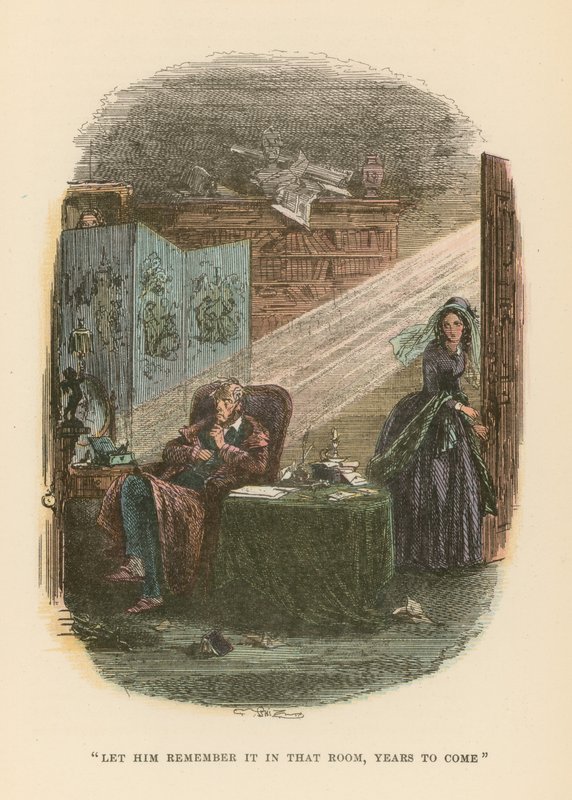 رسم توضيحي لـ Dombey and Son بواسطة هابلوت نايت براون
