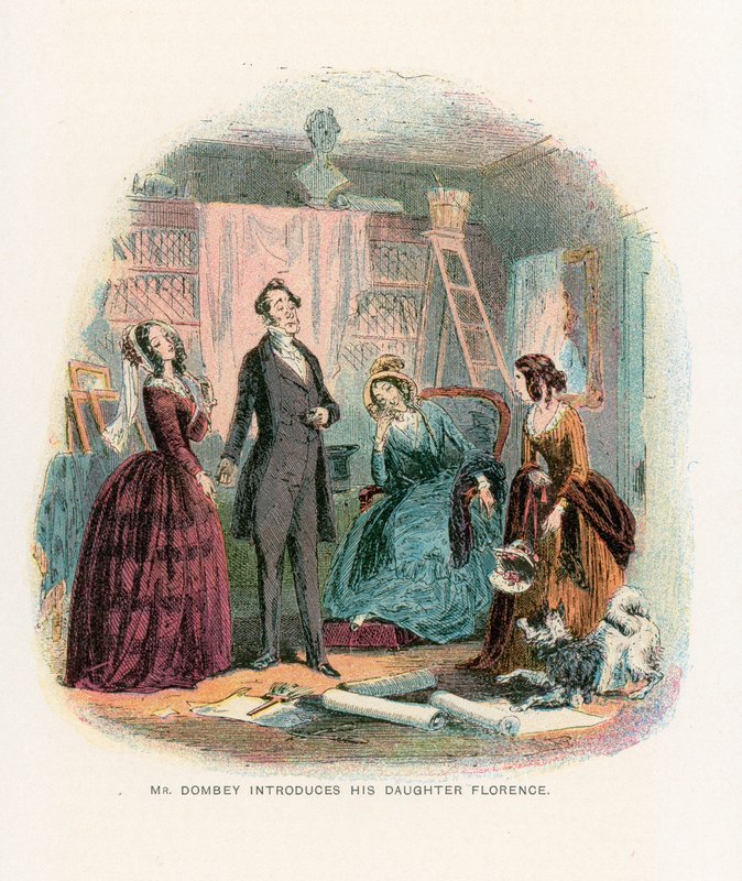 رسم توضيحي لـ Dombey and Son بواسطة هابلوت نايت براون