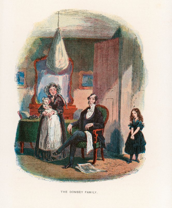 رسم توضيحي لـ Dombey and Son بواسطة هابلوت نايت براون