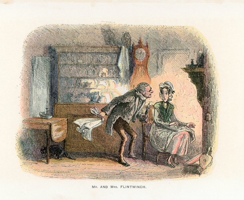 رسم توضيحي لـ Little Dorrit بواسطة هابلوت نايت براون