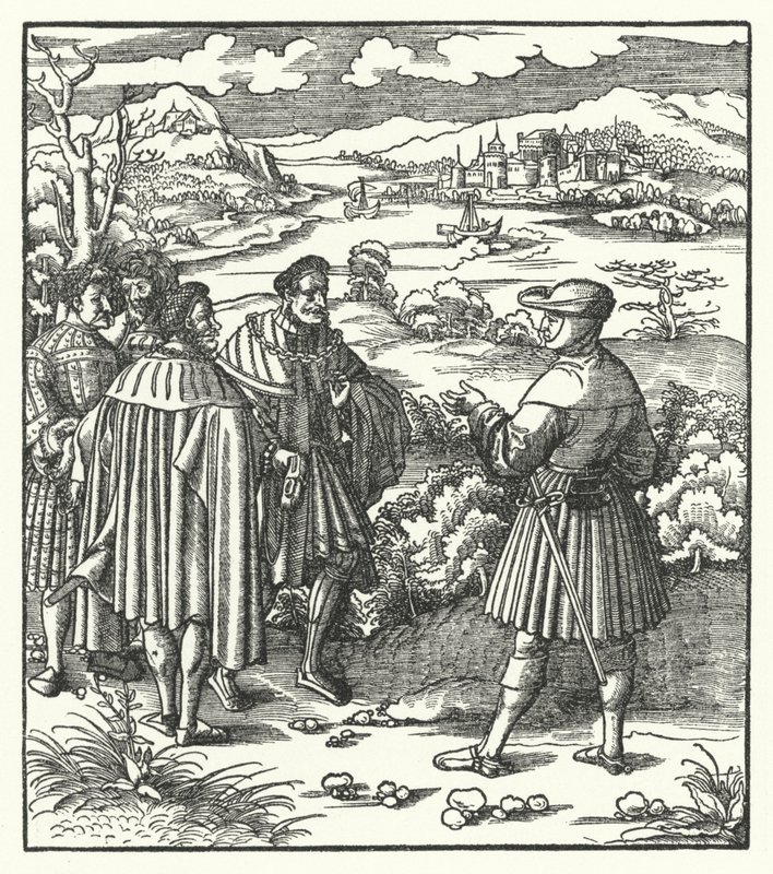 الإمبراطور الروماني المقدس ماكسيميليان الأول ، c1496 (نقش) بواسطة هانز (بعد) بورغكمير