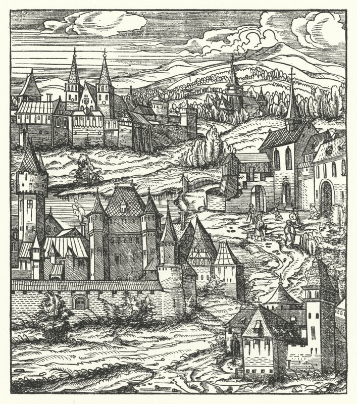Wiener Neustadt ، النمسا ، مسقط رأس ماكسيميليان الأول ، الإمبراطور الروماني المقدس (نقش) بواسطة هانز (بعد) بورغكمير