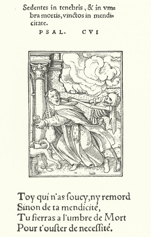 The Mendicant Friar, or Monk (engraving) بواسطة هانز (بعد) هولبين الأصغر
