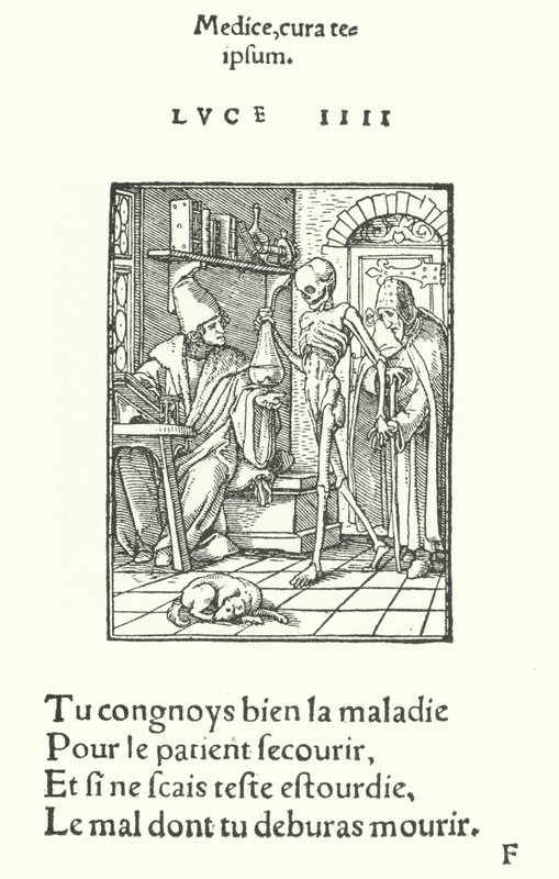 The Physician (engraving) بواسطة هانز (بعد) هولبين الأصغر