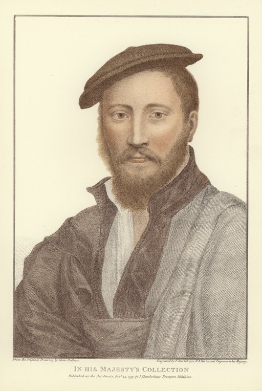 رجل مجهول (aquatint) بواسطة هانز هولبين الأصغر