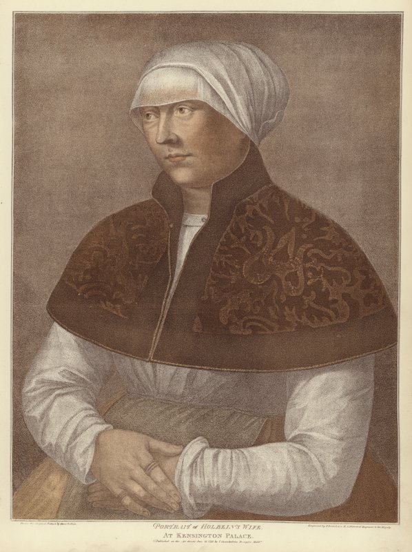 Elsbeth ، زوجة هانز هولبين (aquatint) بواسطة هانز هولبين الأصغر