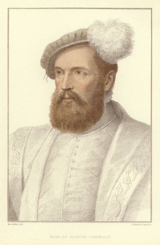 السيد De Saincte Corneille (aquatint) بواسطة هانز هولبين الأصغر