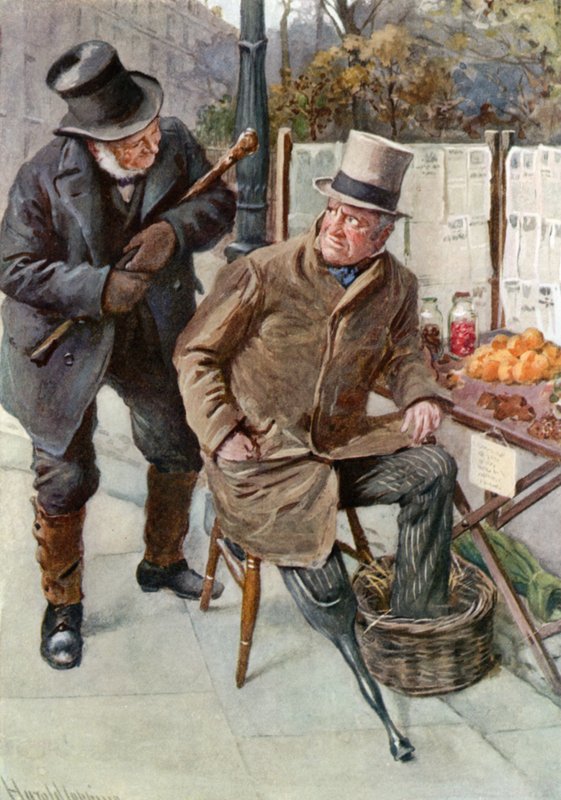 Mr. Boffin and Silas Wegg (color litho) بواسطة هارولد كبينج