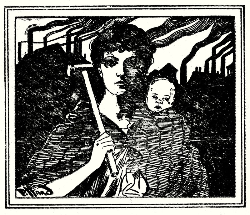 رسم توضيحي للغلاف لـ The White Slaves of England (b / w photo) بواسطة هارولد هيوم بيفارد