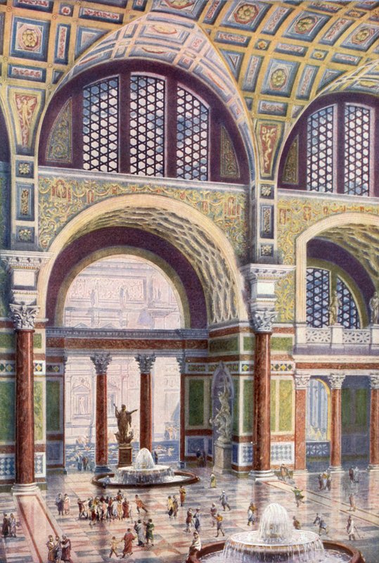 Tepidarium في حمامات كركلا في جمالها البكر بواسطة هارولد أوكلي