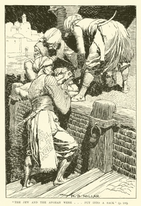 The Jew and the Afghan were...put into a sack (engraving) بواسطة هارولد روبرت ميلار
