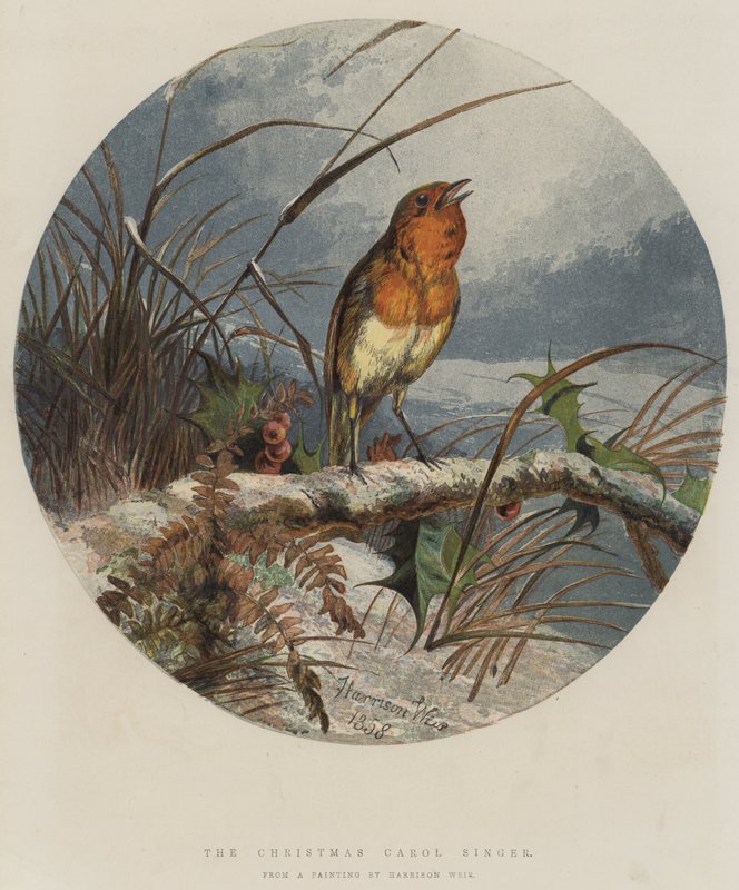 عيد الميلاد كارول سينجر (chromolitho) بواسطة هاريسون ويليام وير